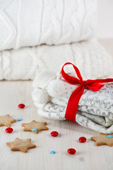 White christmas slippers, socks