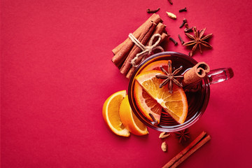 Hot mulled wine