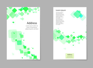 Abstract composition, business card set, box block text frame, geometric shape font texture, a4 brochure title sheet, creative square figure icon, quadrate logo sign, flyer fiber, EPS10 banner form