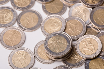 euro coins