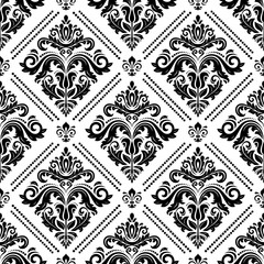 Classic seamless black and white pattern. Traditional orient ornament. Classic vintage background