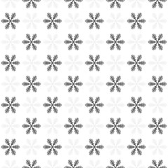 Snowflake christmas and new year seamless pattern vector illustration