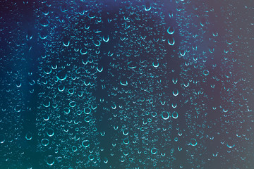 Rain drops on the window