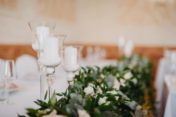 Vintage wedding dining
