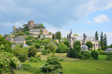 Turenne village in the Corrèze department in France