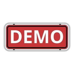 Demo red sign 