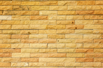 Yellow brick wall background
