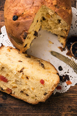 Panettone. Christmas Italian cake