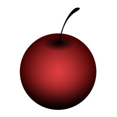 Isolated cherry illustration