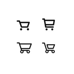 Set of shopping cart icons