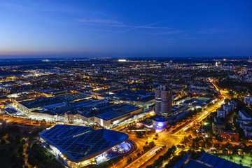 Look at Munich and the BMW Headquarters