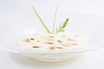 Sopa fria de puerro (vichissoisse)