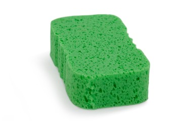 Sponge pad on white background