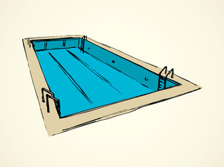 Pool. Vector drawing