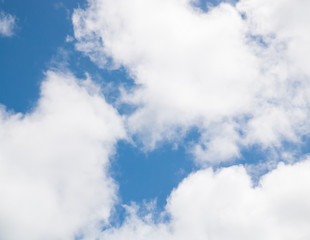 clouds in the blue sky
