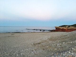 Moro beach in Alcocebre, Castellon, Spain