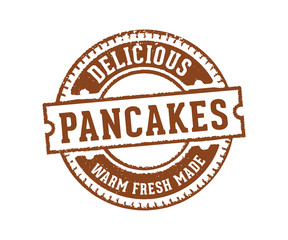 Fototapeta premium pancakes sign label stamp quality