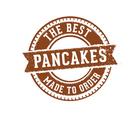 pancakes sign label stamp quality
