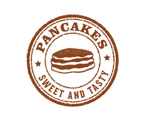 pancakes sign label stamp quality