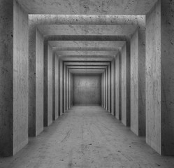 Concrete columns passage background