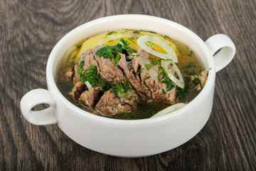 Caucasian meat soup - Hashlama