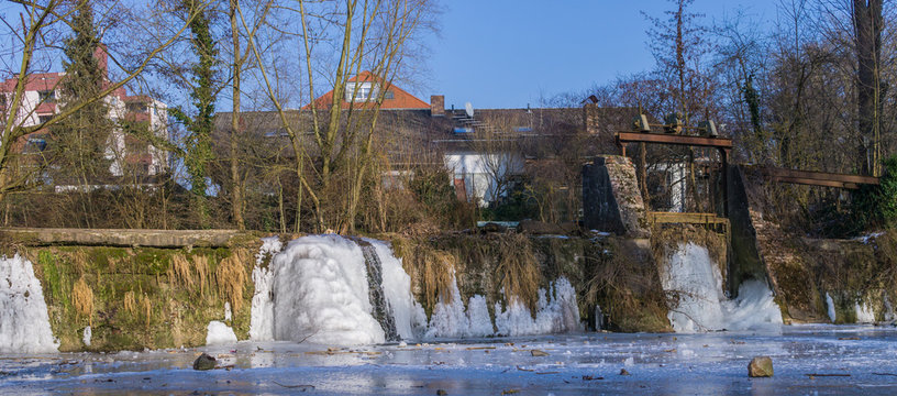 Wasserwehr an der Bibert in Zirndorf 