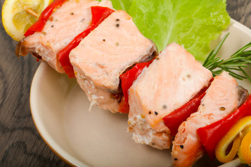 Salmon Skewer