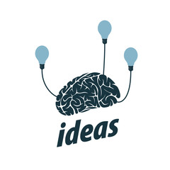 Vector brain logo