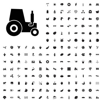 Tractor icon illustration . agriculture icons set for web and mobile.