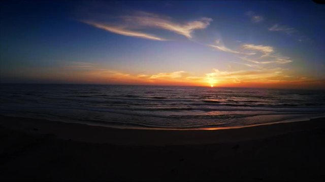 San Gregorio State Beach sunset aerial