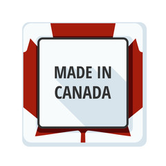 Made in Canada label illustration