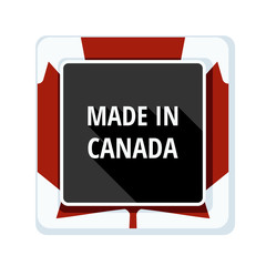 Made in Canada label illustration
