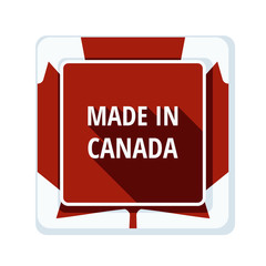 Made in Canada label illustration