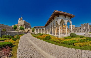 Fototapeta premium AKHALTSIKHE, GEORGIA - 08 AUGUST 2017: Famous Rabati Castle Complex