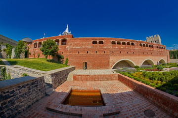 AKHALTSIKHE, GEORGIA - 08 AUGUST 2017: Famous Rabati Castle Complex