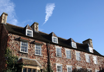 Fototapeta na wymiar Traditional English Red Brick House