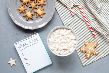 Christmas background with cookies