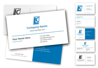 6 Layout Business Card Set