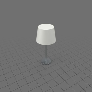 Bedside lamp with shade