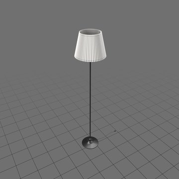 Tall floor lamp with shade