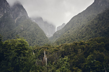 In the middle of the mountains of chile, after yn heavy rain. December 2016 ..