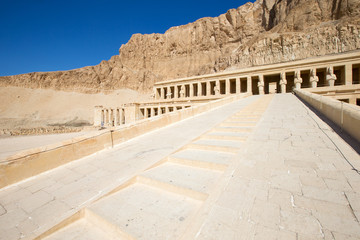 The temple of Hatshepsut near Luxor in Egypt