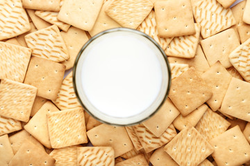 crackers with milk