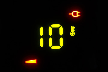 electronic thermometer -10 degrees Celsius