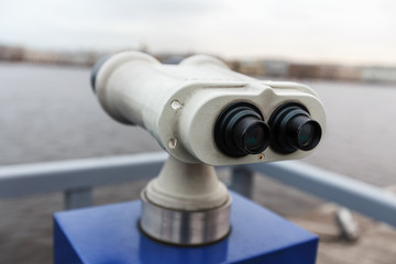 tourist binoculars at Peter-Pavel Fortres