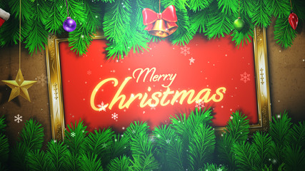 Evergreen and Ornaments Title