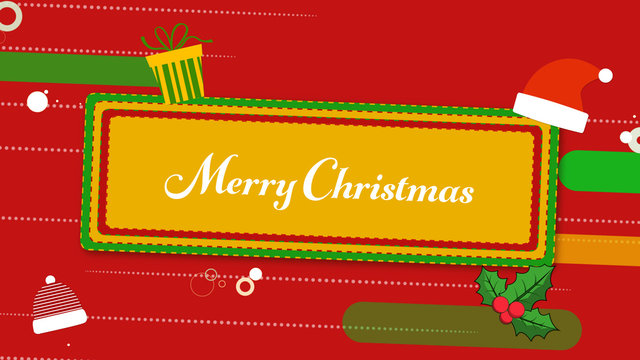 Animating Lines and Blips with Christmas Elements Title