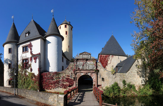 Wasserburg Rittersdorf in der Eifel, Deutschland