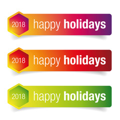 Happy Holidays greeting card