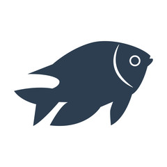 Fish icon on white background.